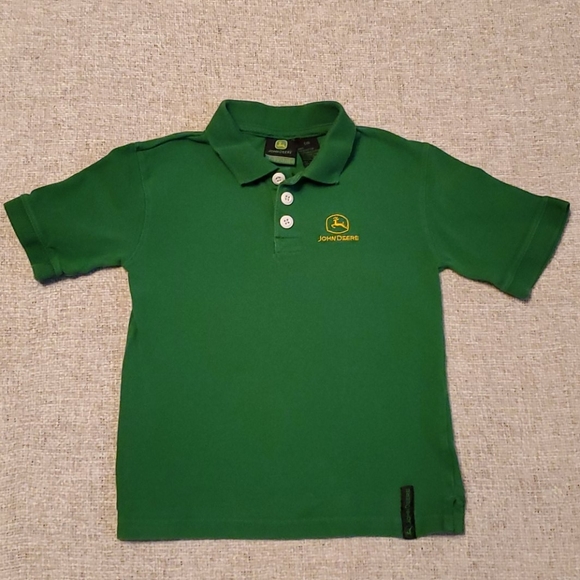 John Deere Green Boys 4 Polo shirt short sleeve
